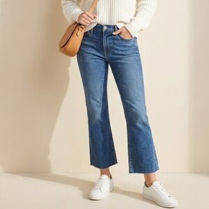 J. Crew Demi-boot crop jean with frayed hem